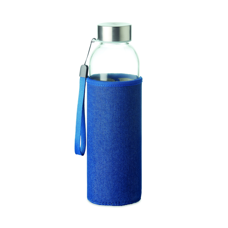 Szklana butelka w etui 500 ml UTAH DENIM