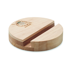 Stojak na telefon brzozowy GROW ROUND STAND