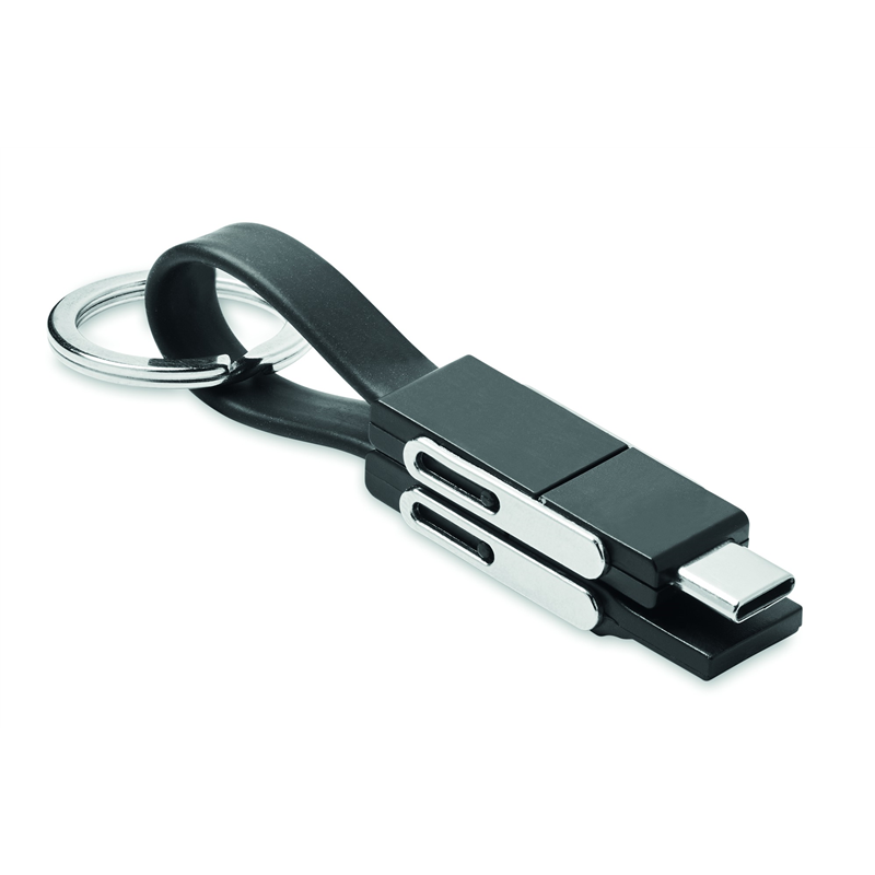 Brelok z kablem ładującym 4w1 KEY C
