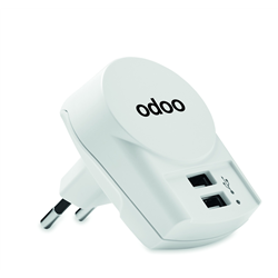 Ładowarka Euro USB (2xA) 12W EURO USB CHARGER 2XA